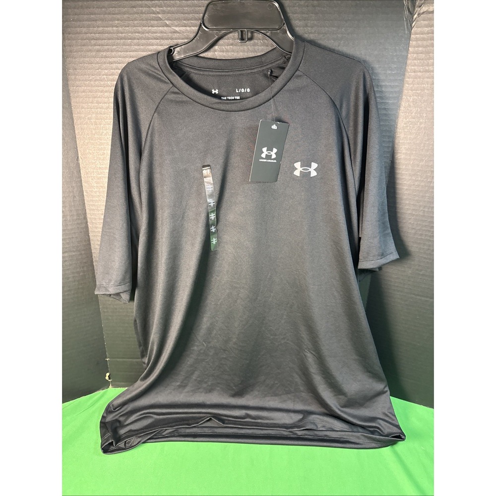 NWT Under Armour Mens Tech 2.0 Short Sleeve Active Tee Black Large 1326413-001
